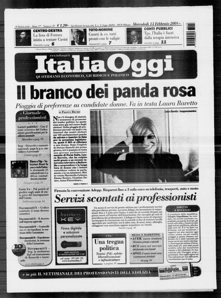 Italia oggi : quotidiano di economia finanza e politica